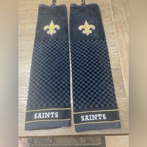 NFL Offiziell Team Crested Tri Fold Golf Towel. New Orleans Saints